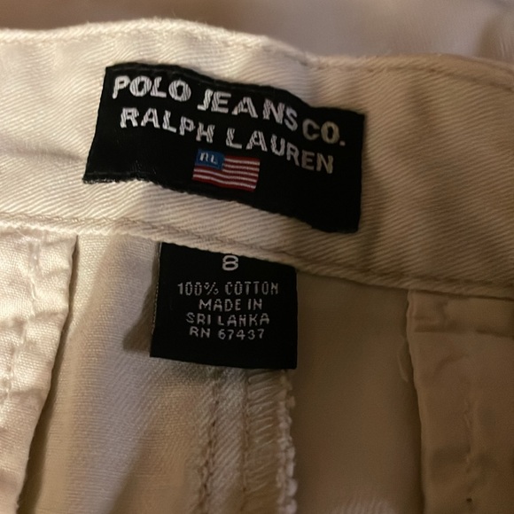 Polo jeans company tan shorts size 8 - Picture 7 of 7